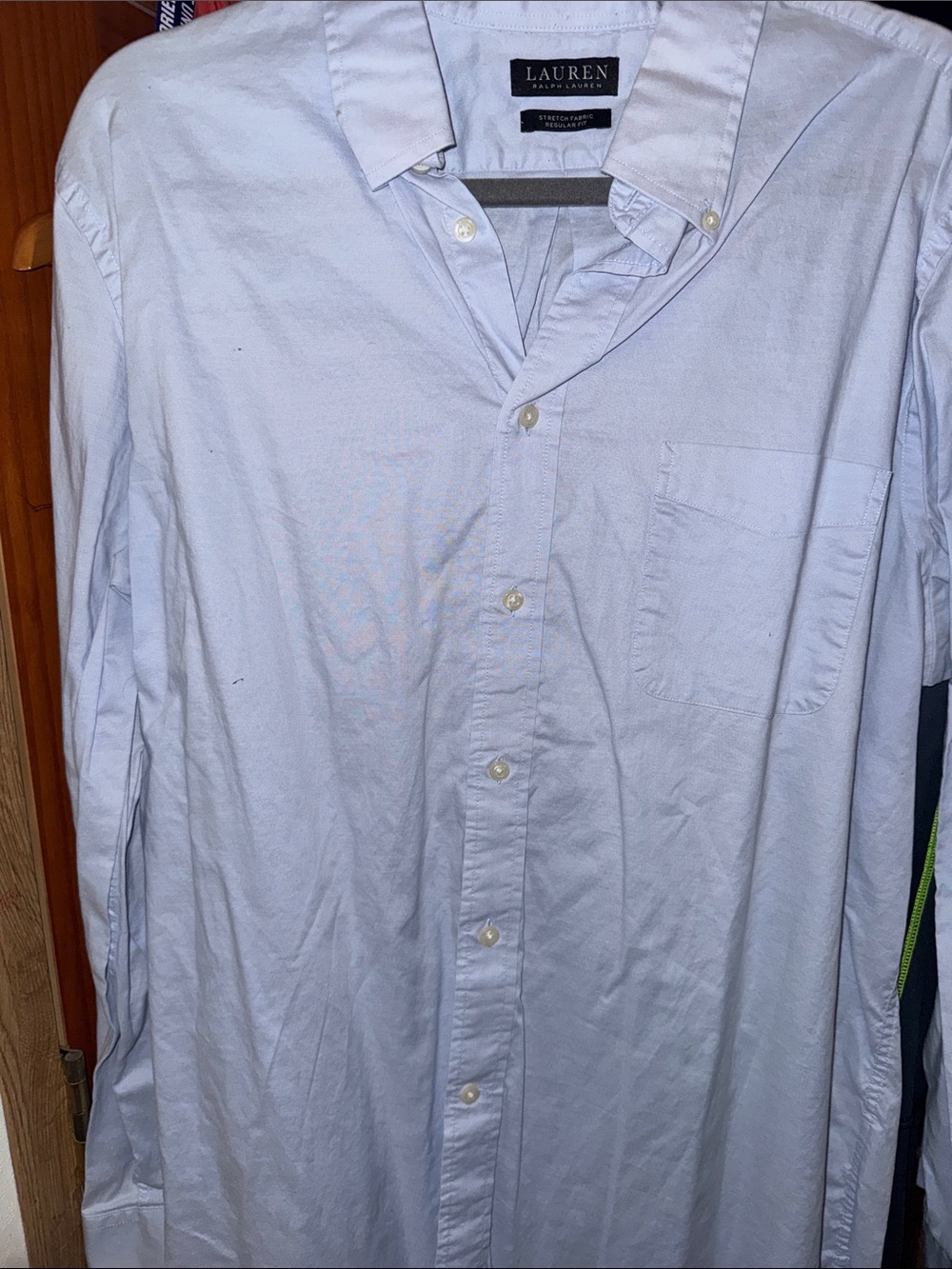 Lauren Ralph Lauren Pale Blue Button-Down Dress Shirt